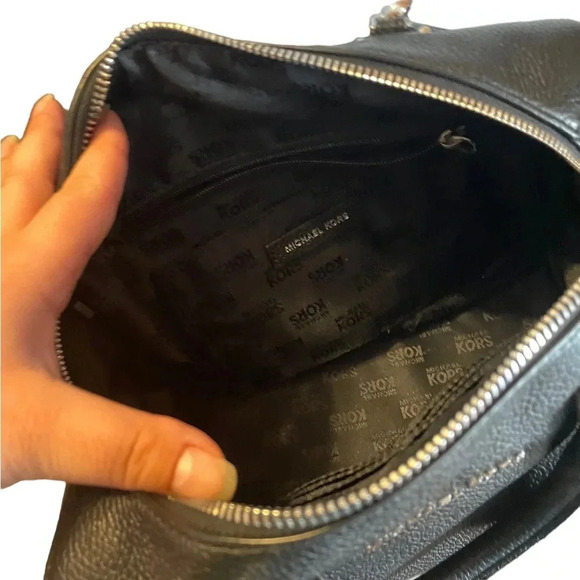 MICHAEL KORS PEBBLED LEATHER SATCHEL CROSSBODY BAG - Picture 5 of 5